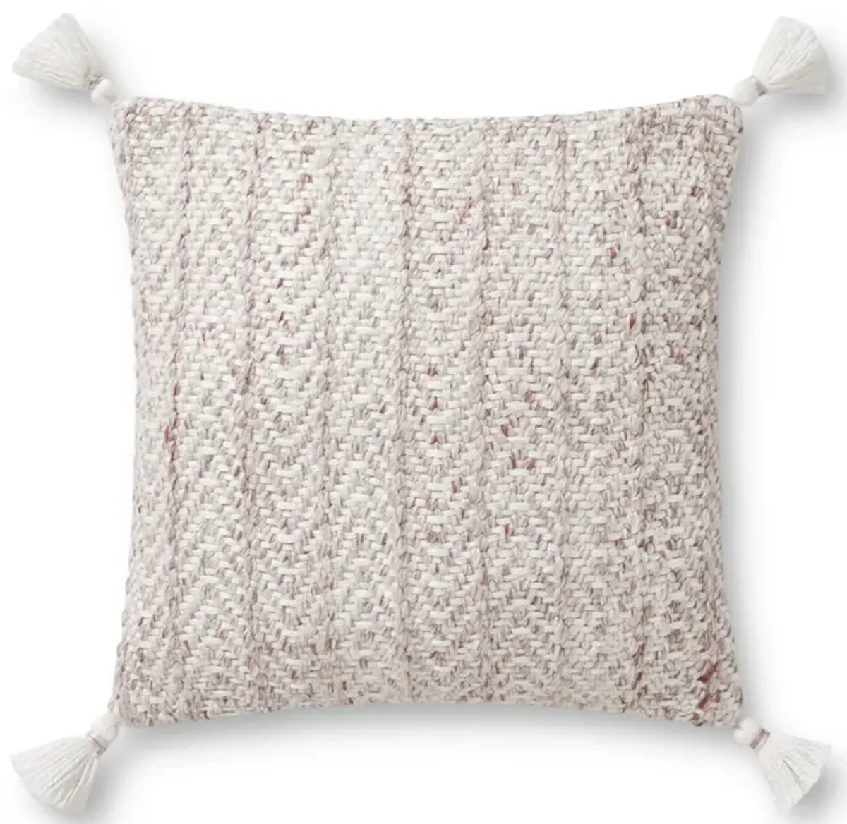 PLL0068 Blush/Natural 18"x18" Down Pillow