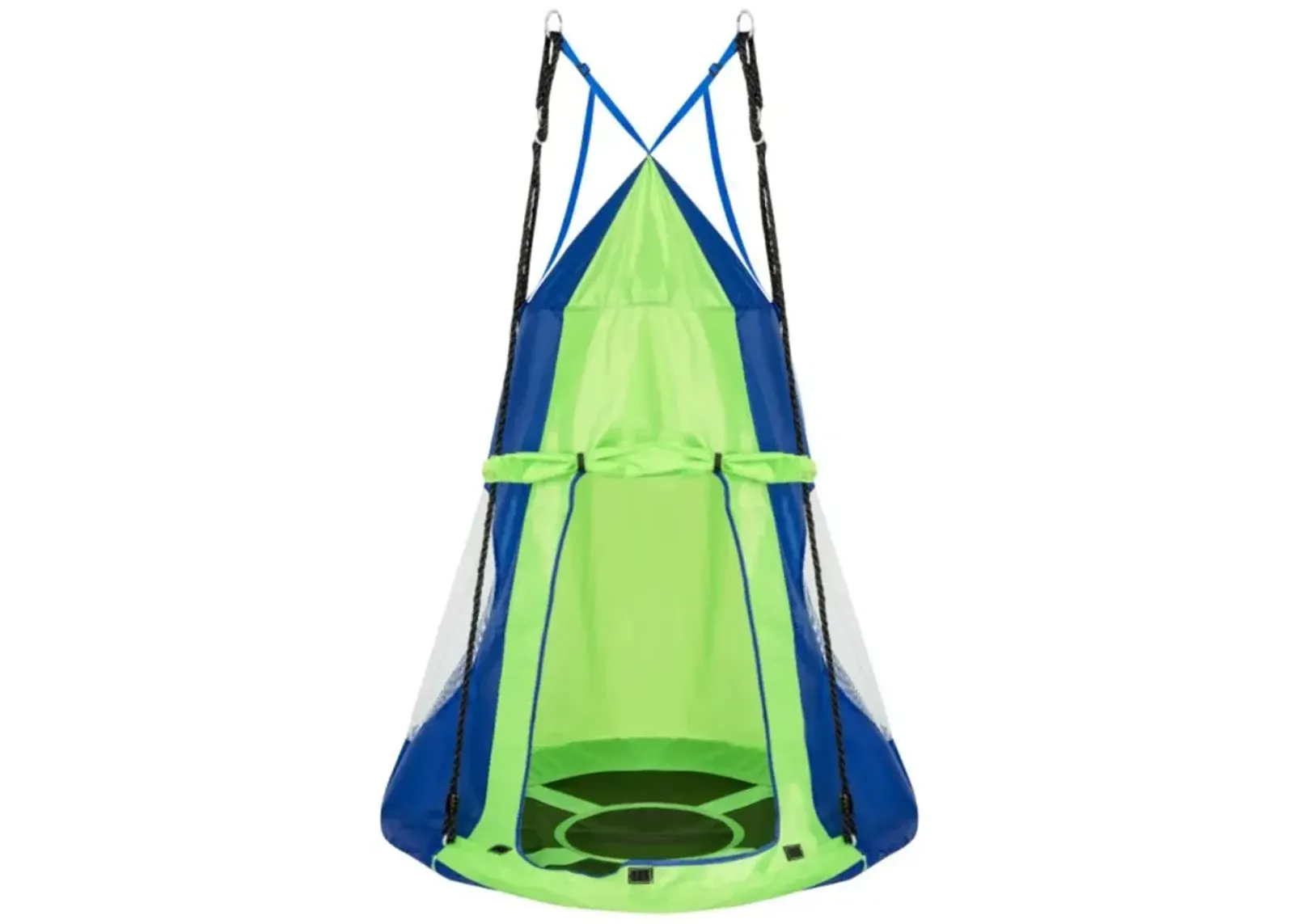 Hivvago 2-in-1 40 Inch Kids Hanging Chair Detachable Swing Tent