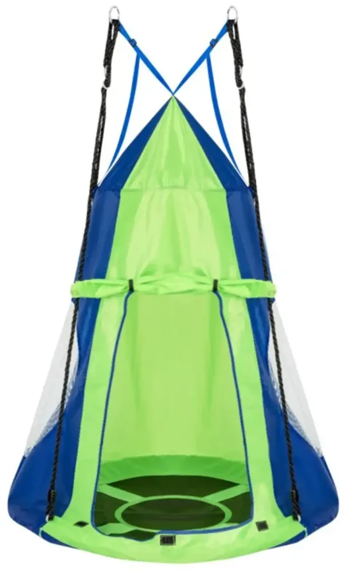 Hivvago 2-in-1 40 Inch Kids Hanging Chair Detachable Swing Tent