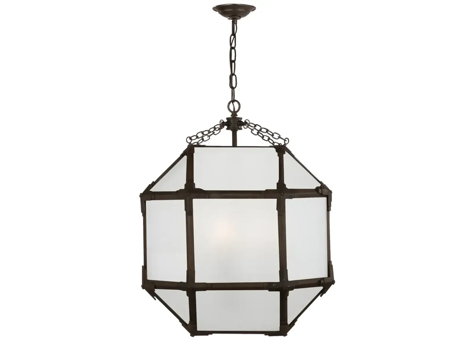 Morris Medium Lantern with Frosted Glass