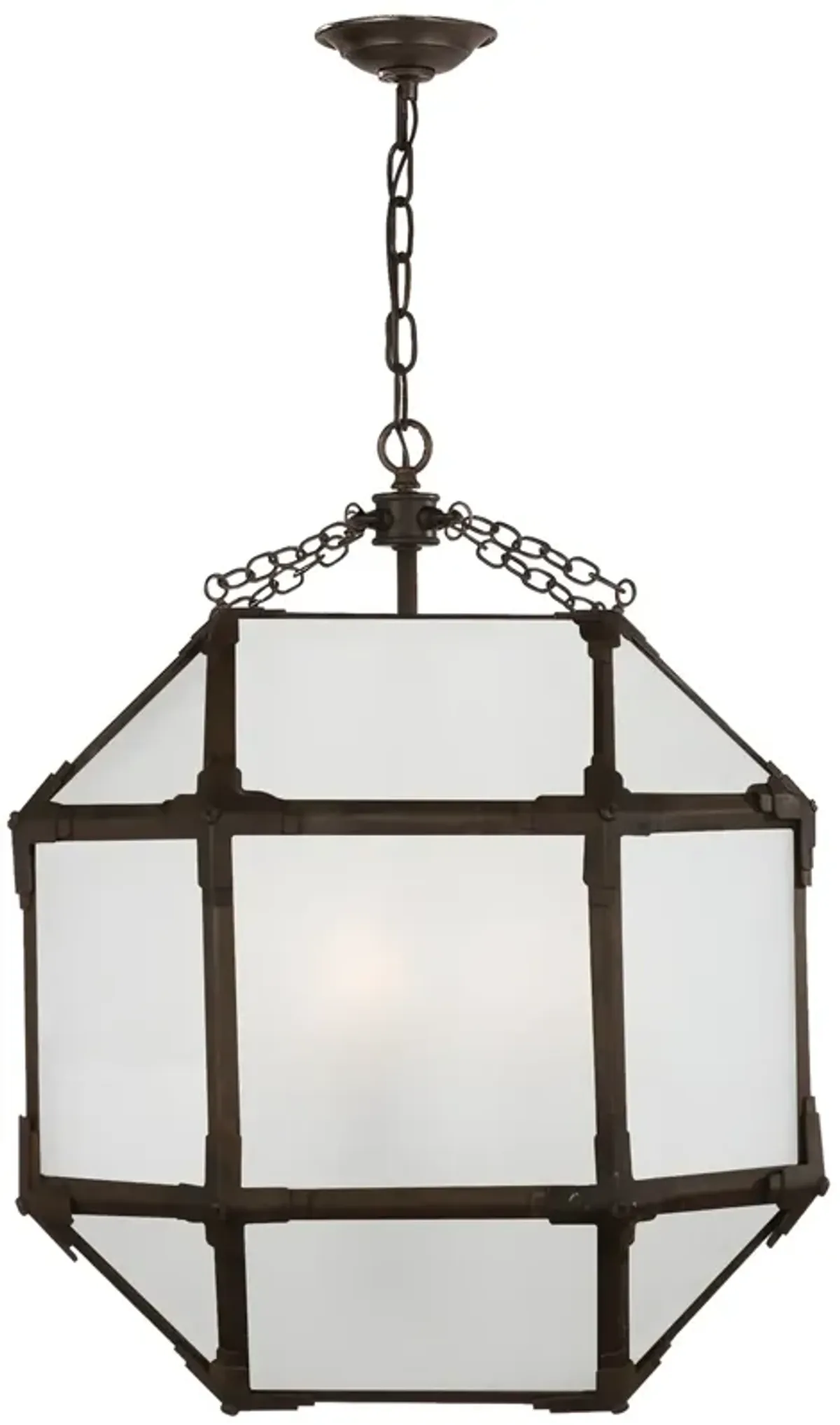 Morris Medium Lantern with Frosted Glass