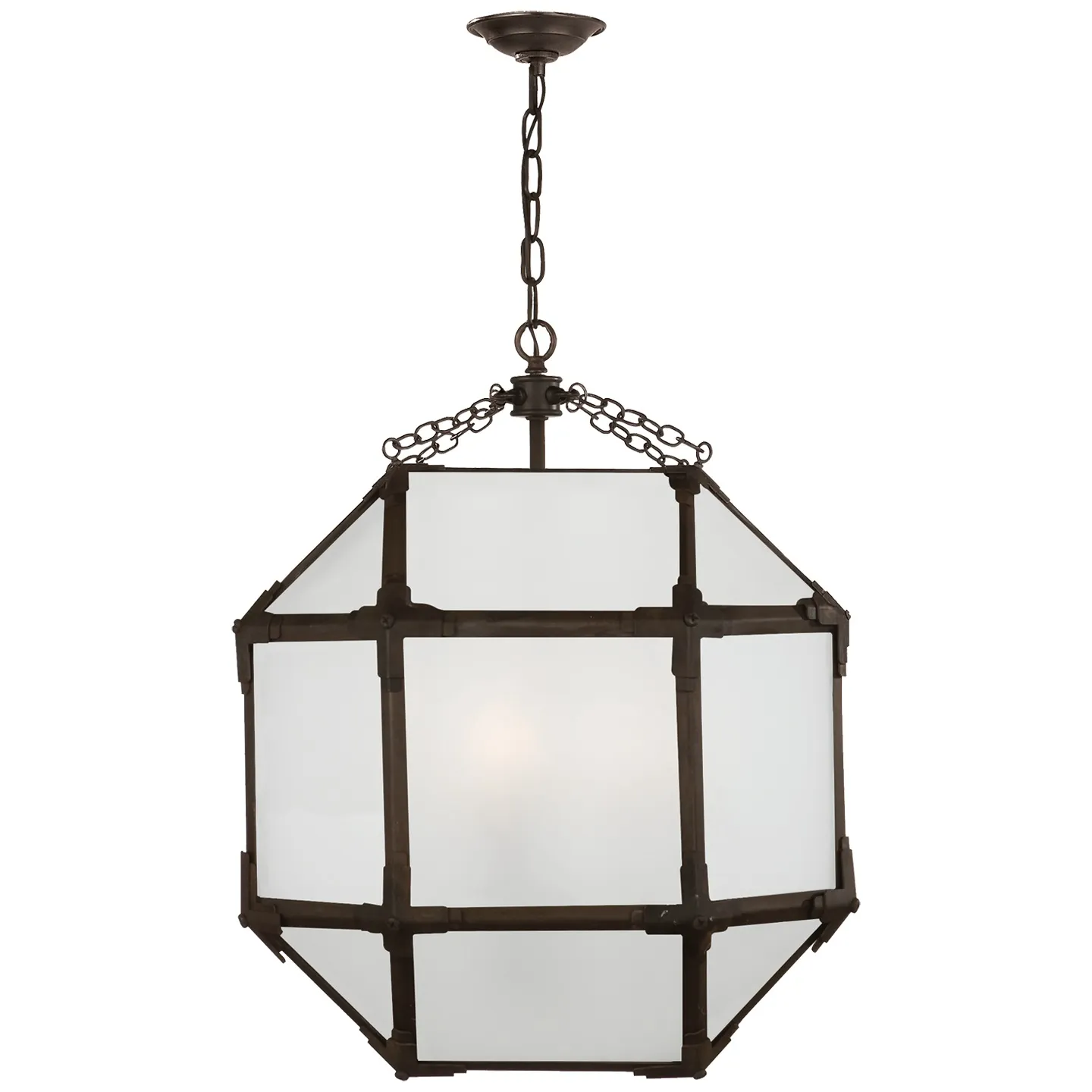 Morris Medium Lantern with Frosted Glass