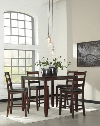 Coviar 5-Piece Counter Height Dining Set