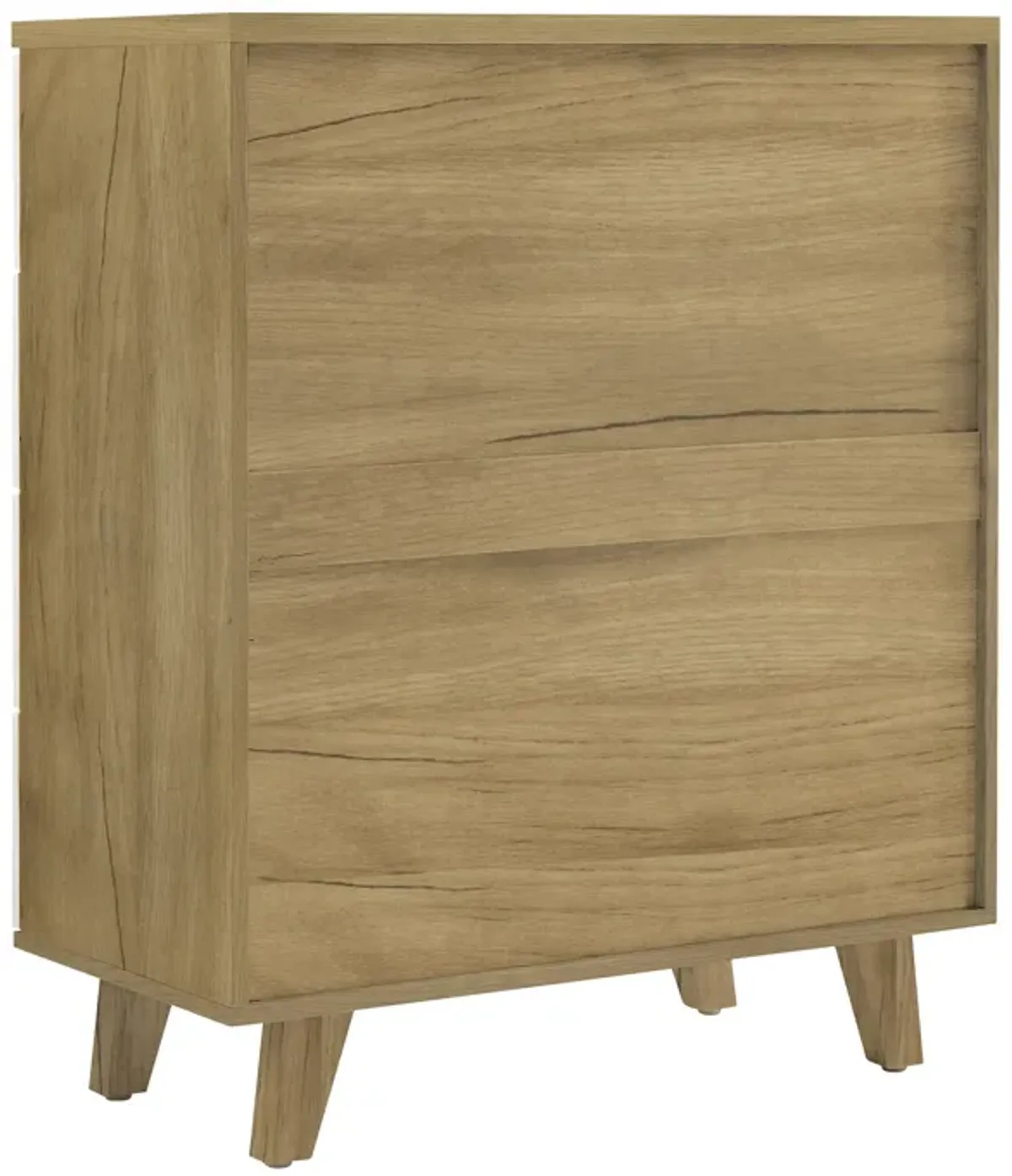 Hivvago 4 Layer Drawer Dresser Cabinet with Solid Wood Handle and Legs