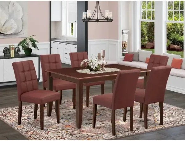7 Piece Table Set consists A Modern Dining Table