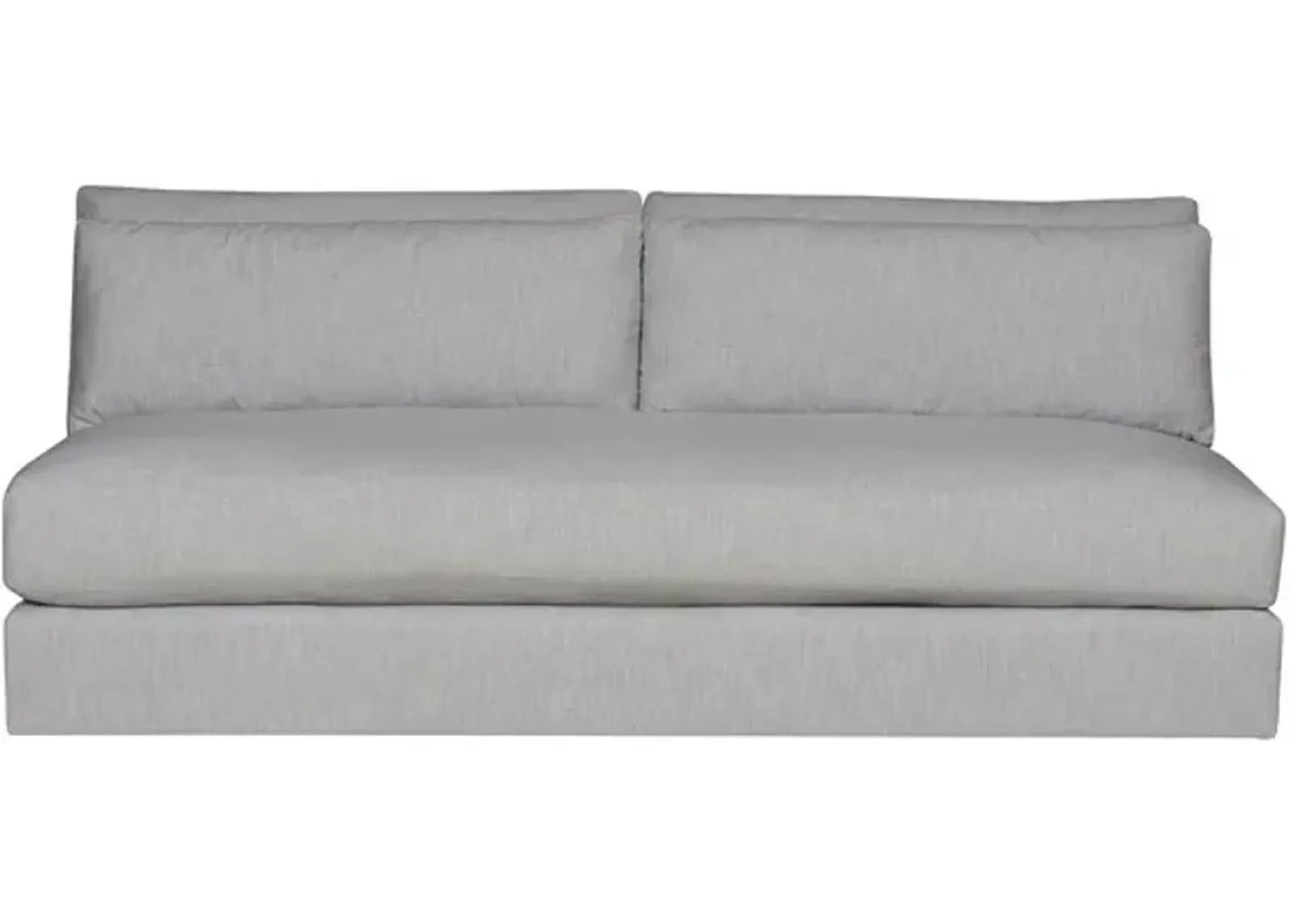 Leone Armless Bench Seat Sofa