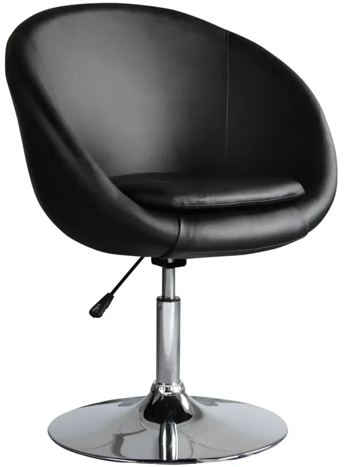 Hopper Black Swivel Accent Chair