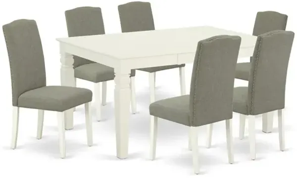 Dining Room Set Linen White