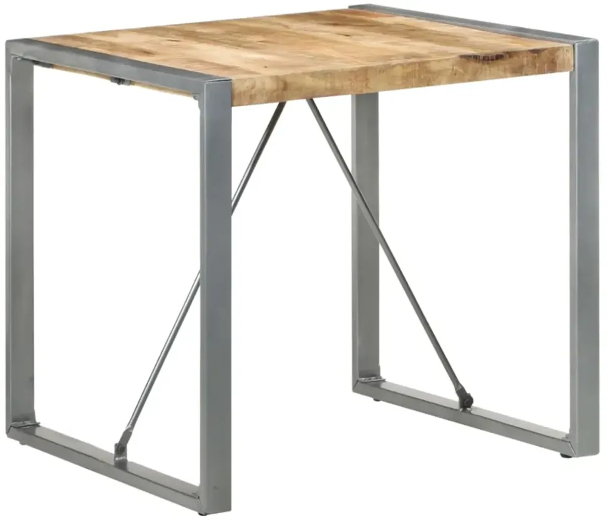 vidaXL Dining Table 31.5"x31.5"x29.5" Rough Mango Wood