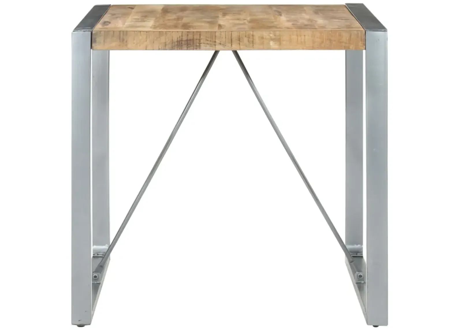 vidaXL Dining Table 31.5"x31.5"x29.5" Rough Mango Wood