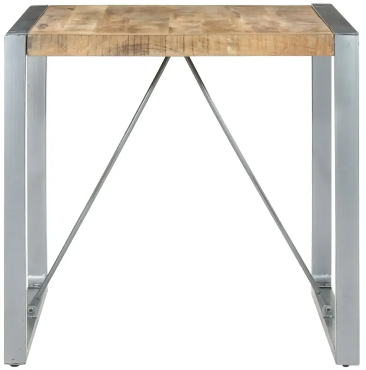 vidaXL Dining Table 31.5"x31.5"x29.5" Rough Mango Wood