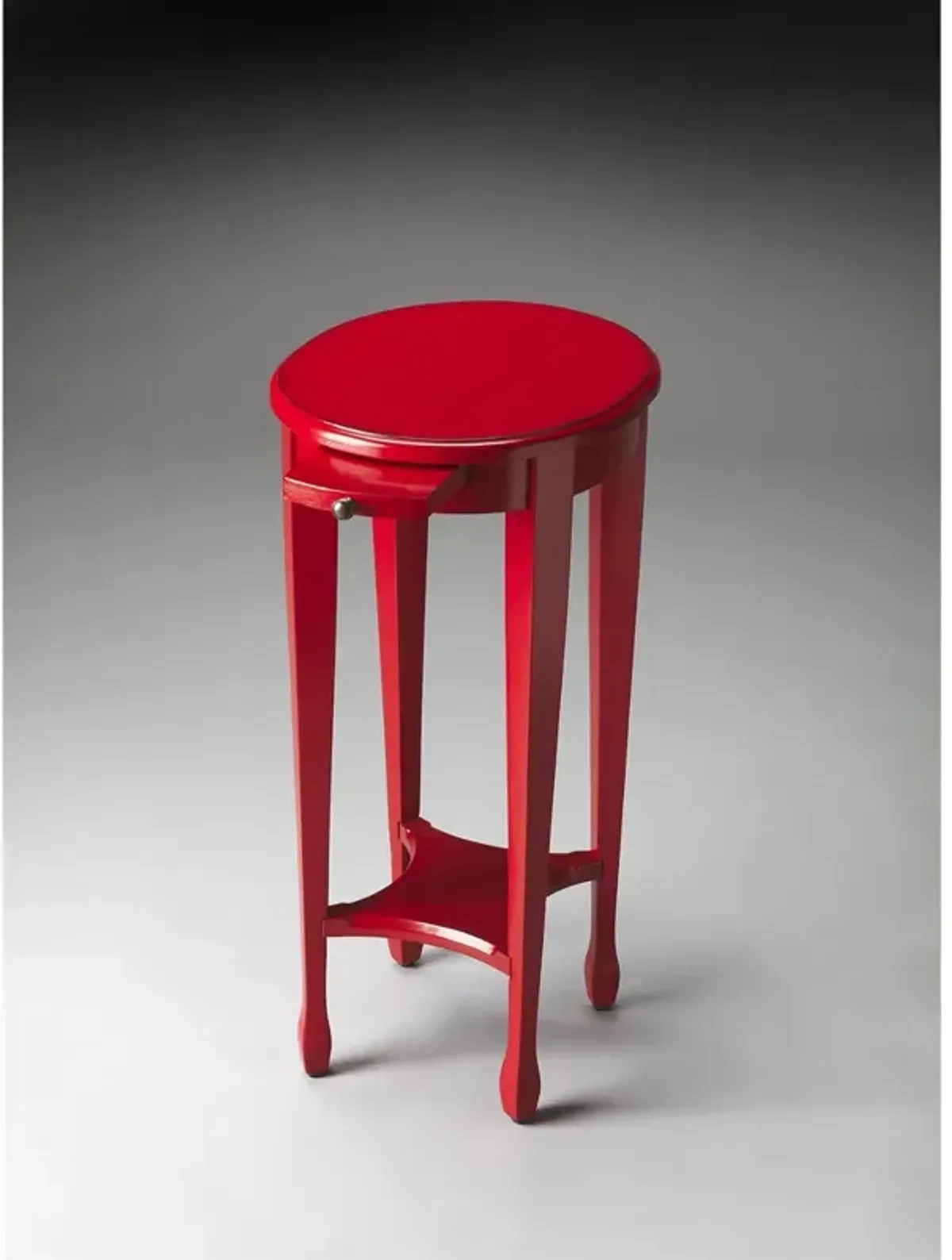 Red Round Accent Table, Belen Kox