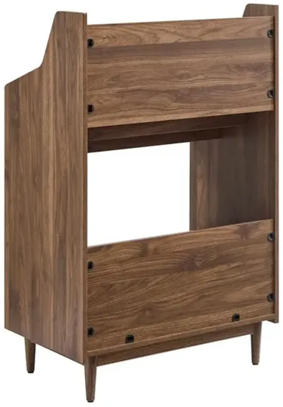 Liam Record Storage Stand Walnut