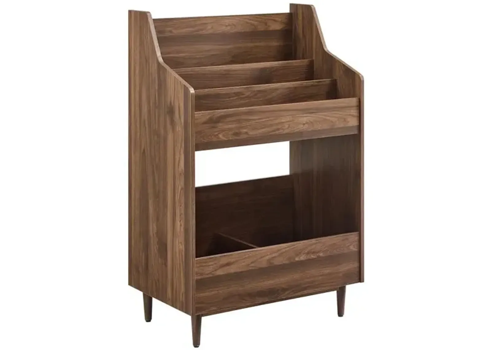 Liam Record Storage Stand Walnut