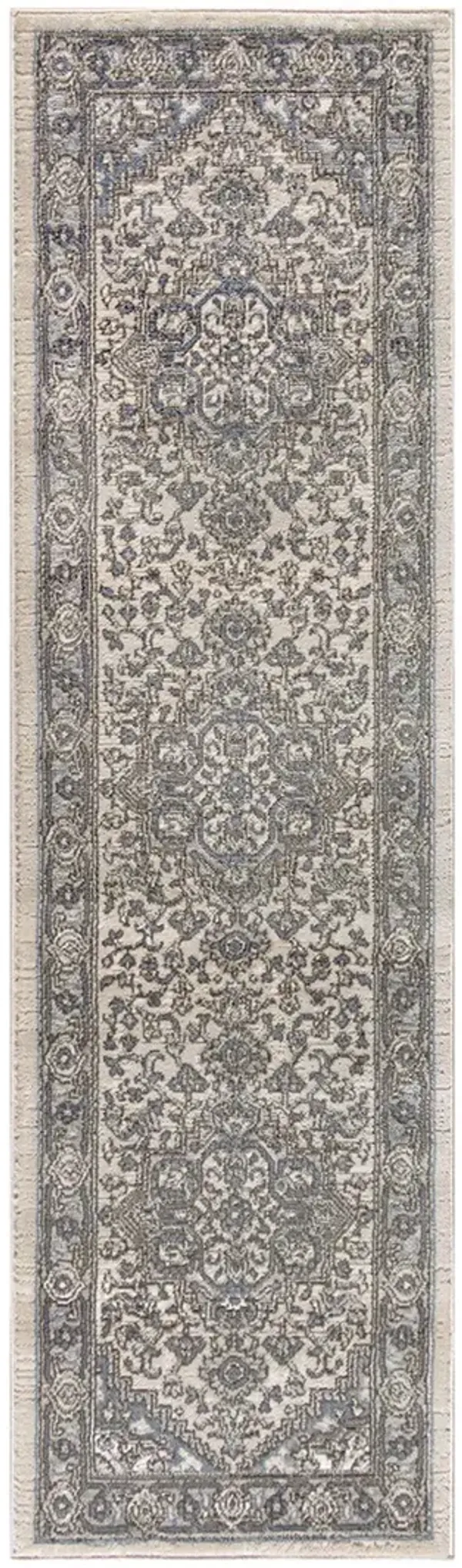 Quarry QUA05 Ivory/Blue 2'2" x 6' Rug