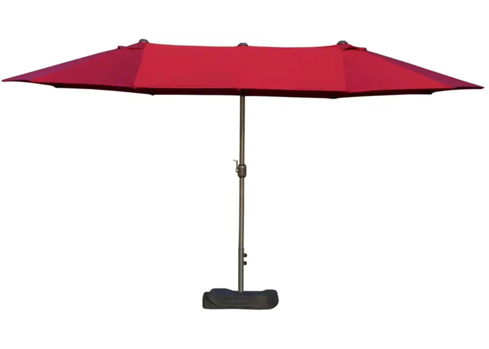 Versatile Sun Shield: 15ft Patio Umbrella with Double-Sided Shade