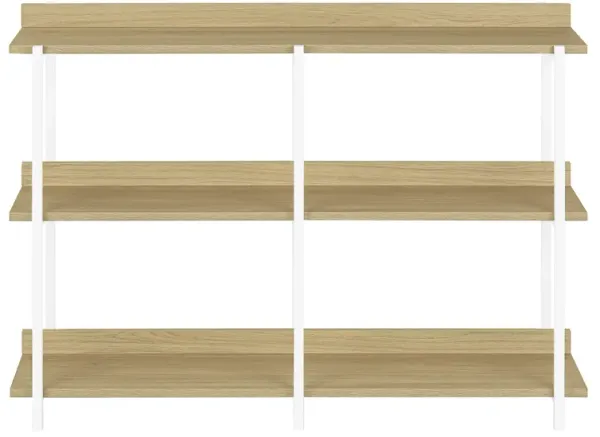 Monarch Specialties I 2222 Accent Table, Console, Entryway, Narrow, Sofa, Living Room, Bedroom, Metal, Laminate, Natural, White, Contemporary, Modern