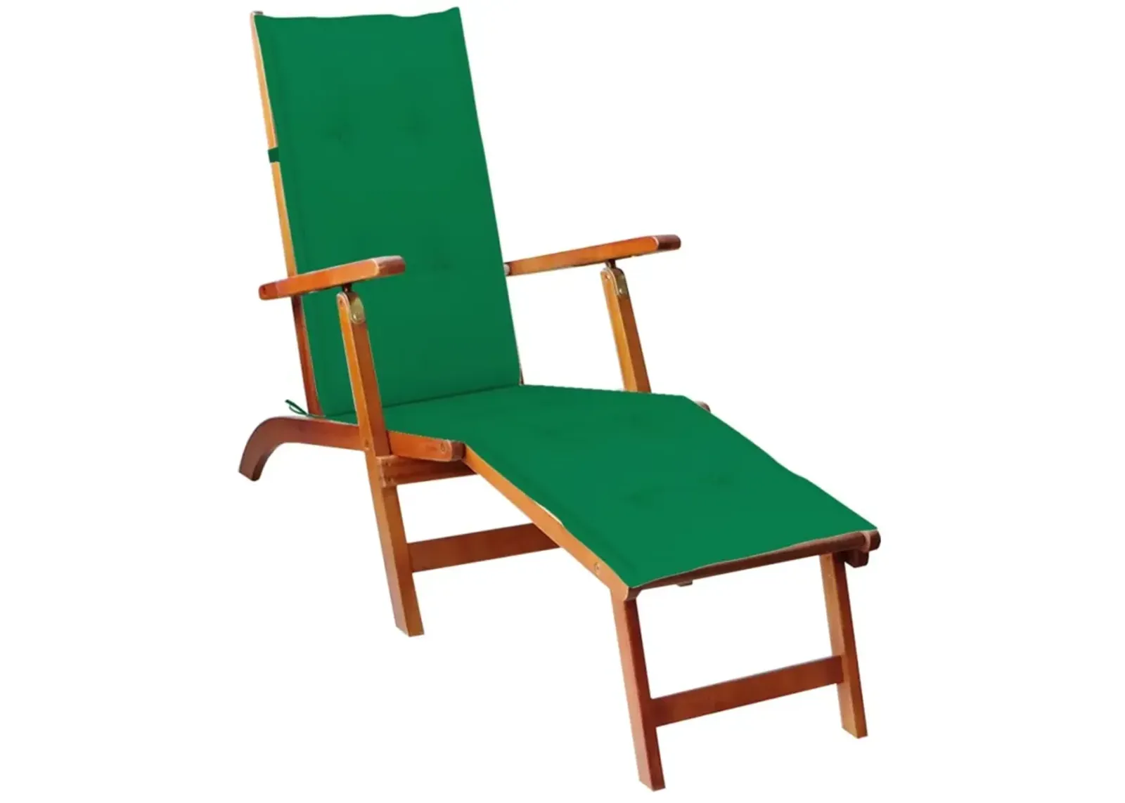 vidaXL Deck Chair Cushion Green (29.5"+41.3")x19.7"x1.6"