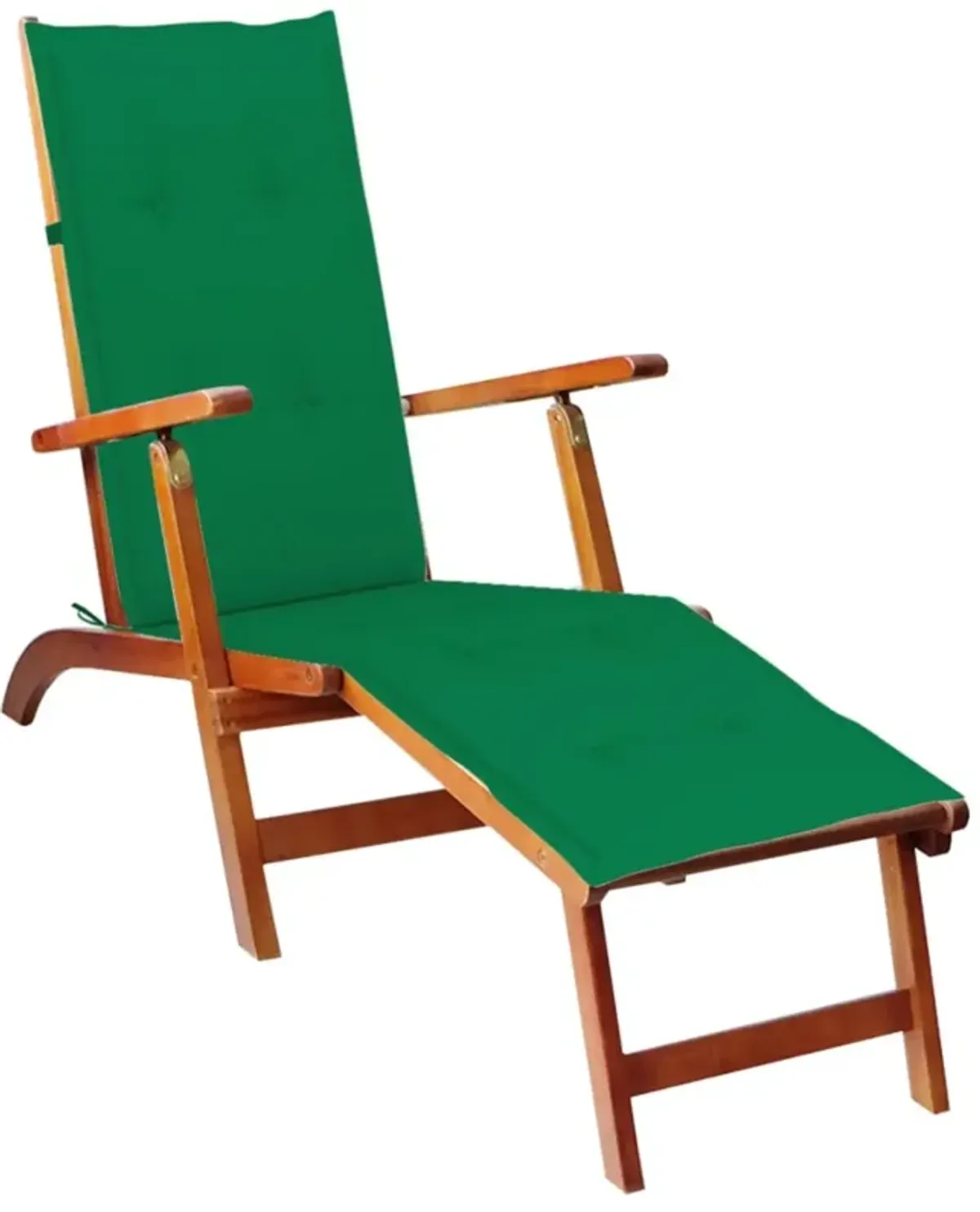 vidaXL Deck Chair Cushion Green (29.5"+41.3")x19.7"x1.6"