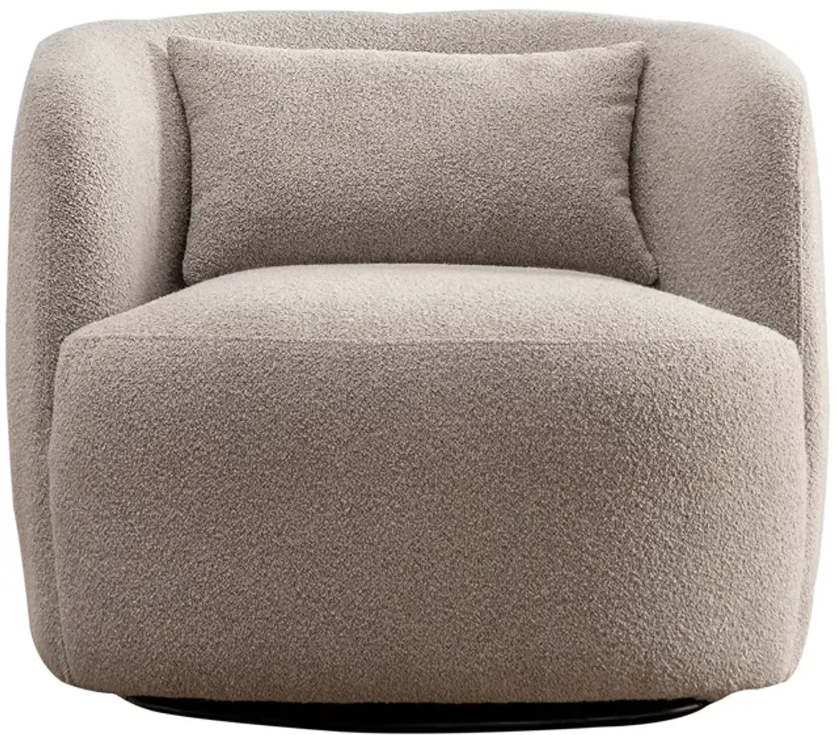 Ashlie Bouclé Swivel Barrel Chair