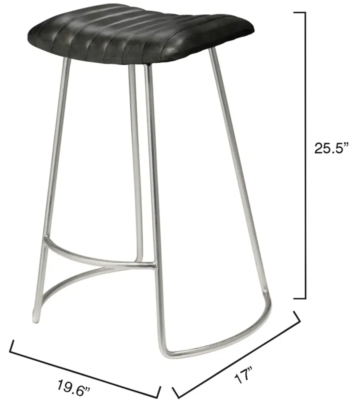 Theo Grey Counter Stool