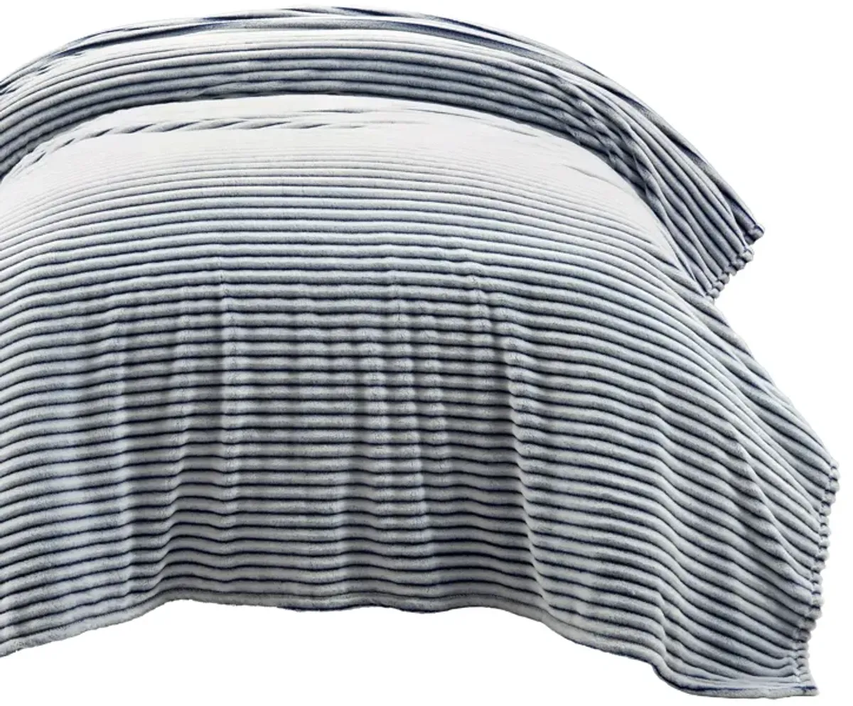 Super Cozy Ultra Soft Ribbed Faux Fur Bedspread/Blanket Single