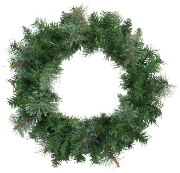 Mixed Cashmere Pine Artificial Christmas Wreath - 24-Inch  Unlit