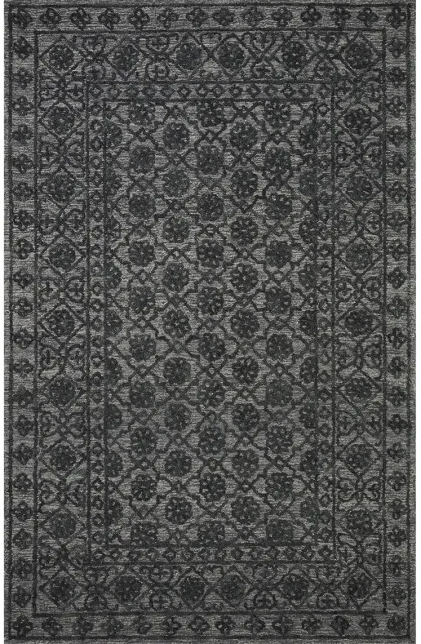 Cecelia CEC01 Smoke/Dk. Grey 5' x 7'6" Rug