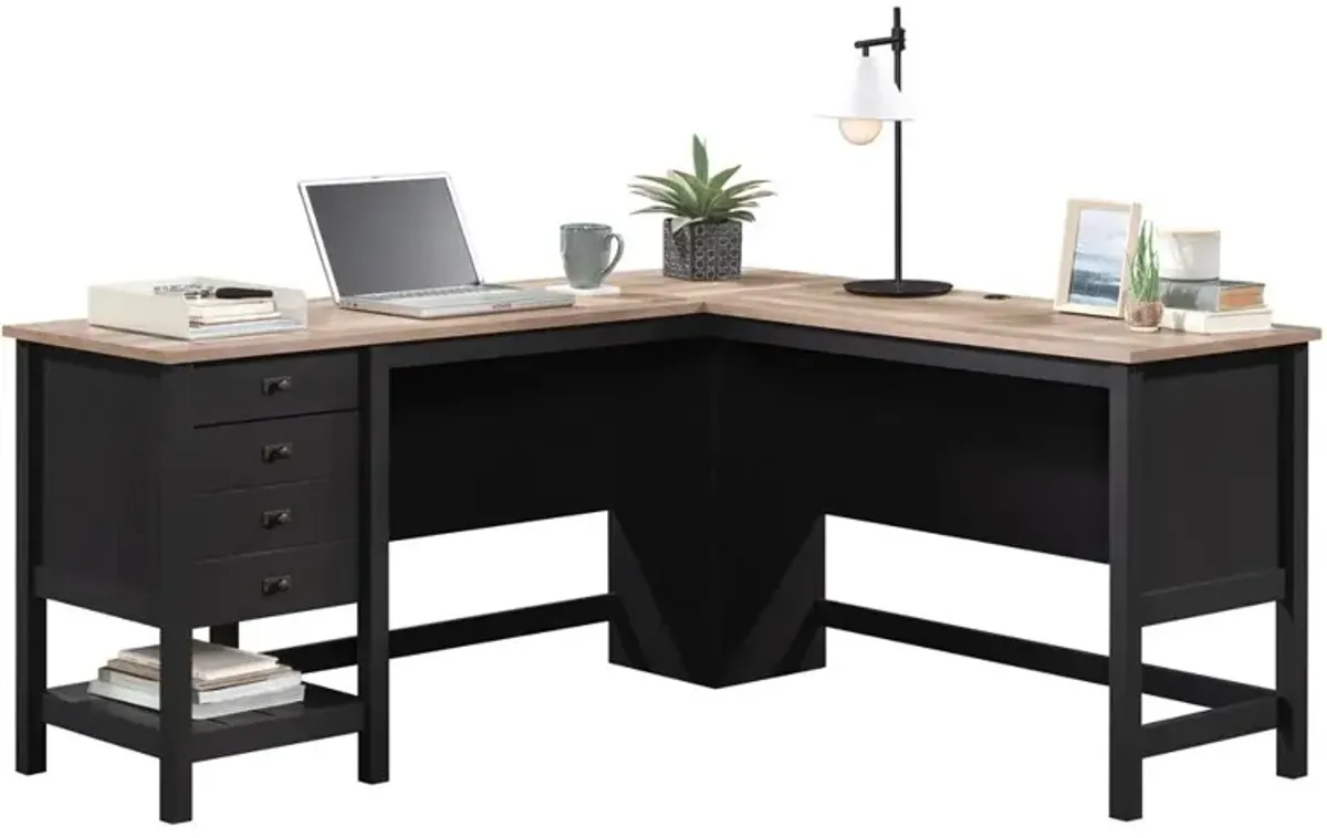 Sauder Cottage Road L Desk Ro/Lo Top