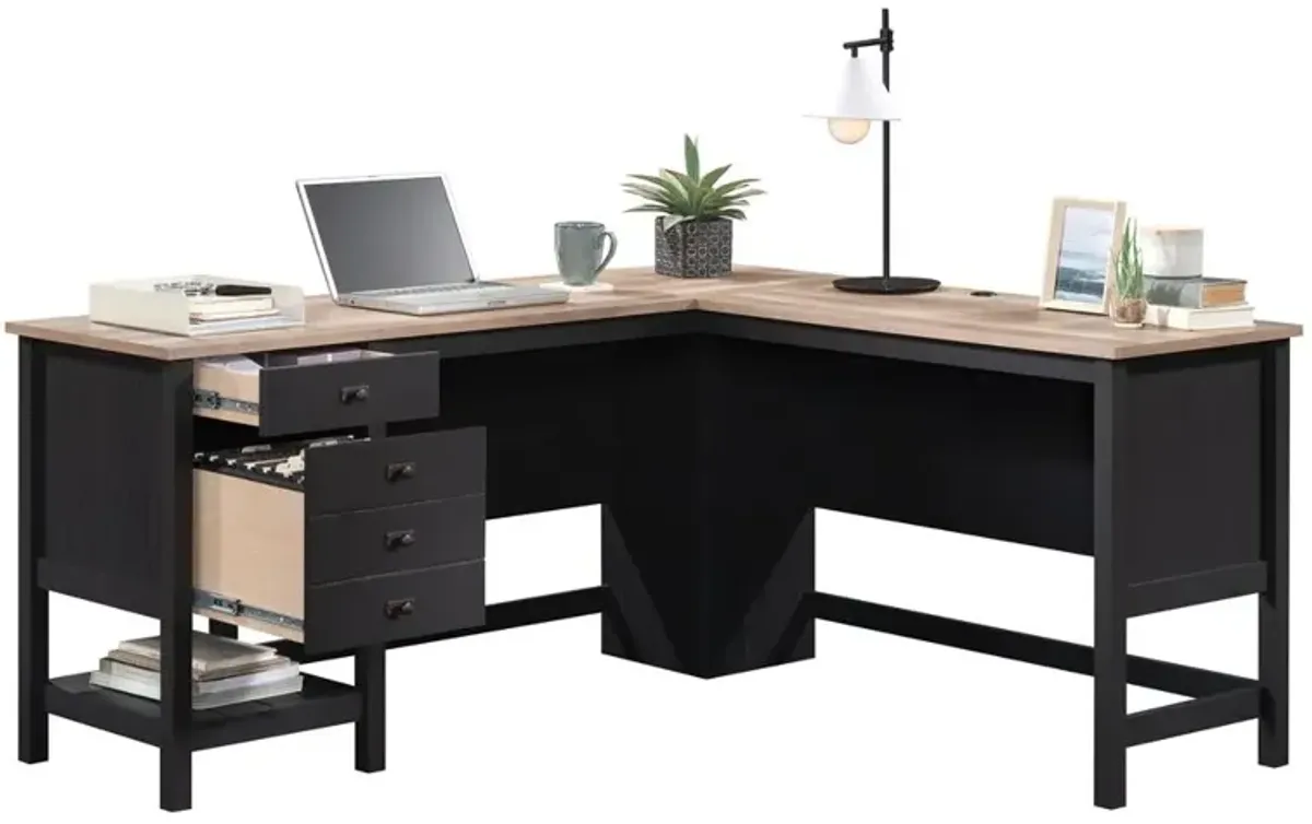 Sauder Cottage Road L Desk Ro/Lo Top