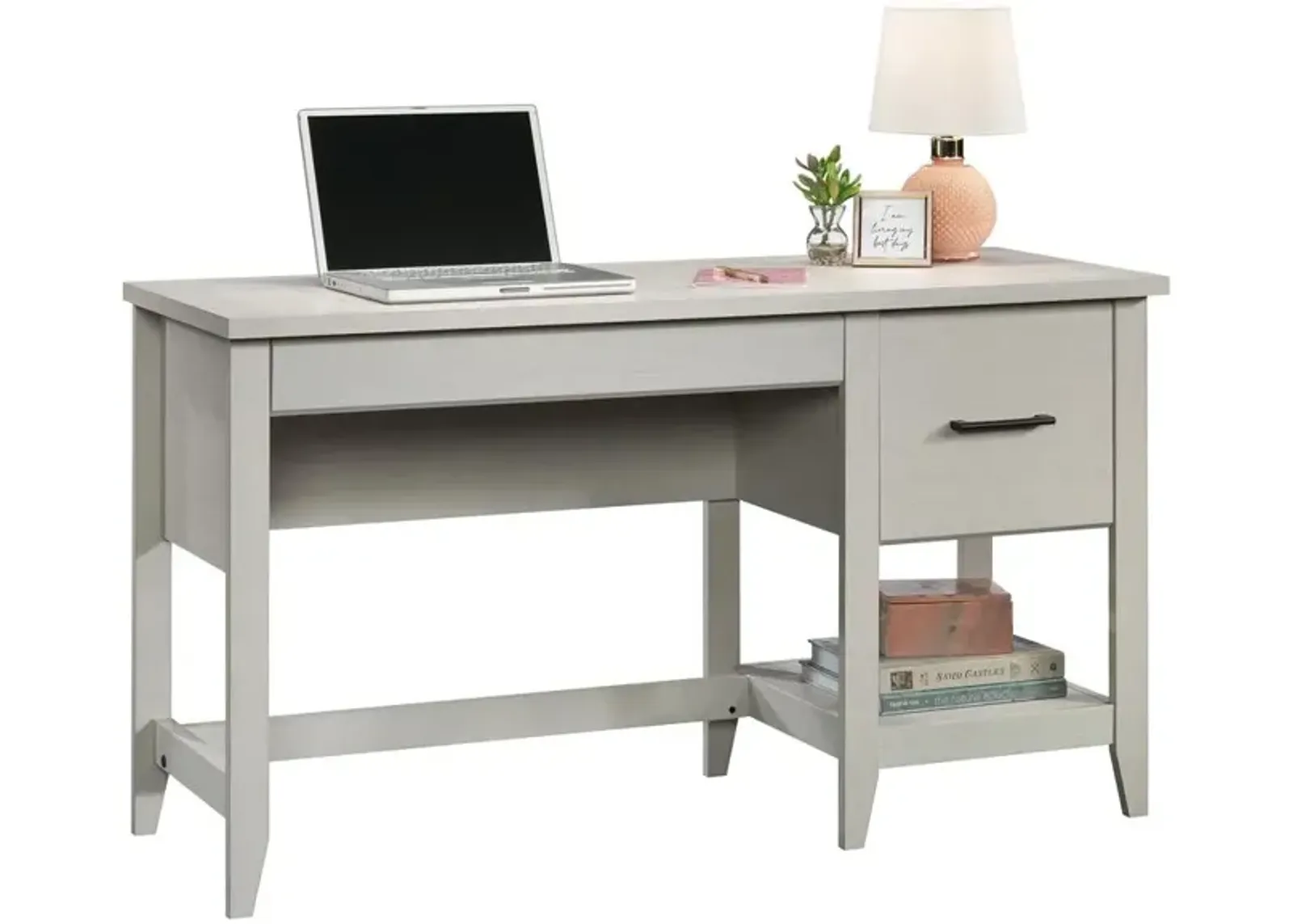 Sauder Summit Station Desk Glacier Oak