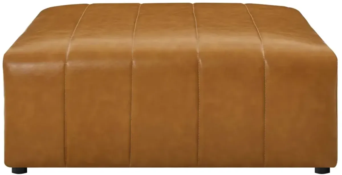 Bartlett Vegan Leather Ottoman Brown EEI-4401-TAN