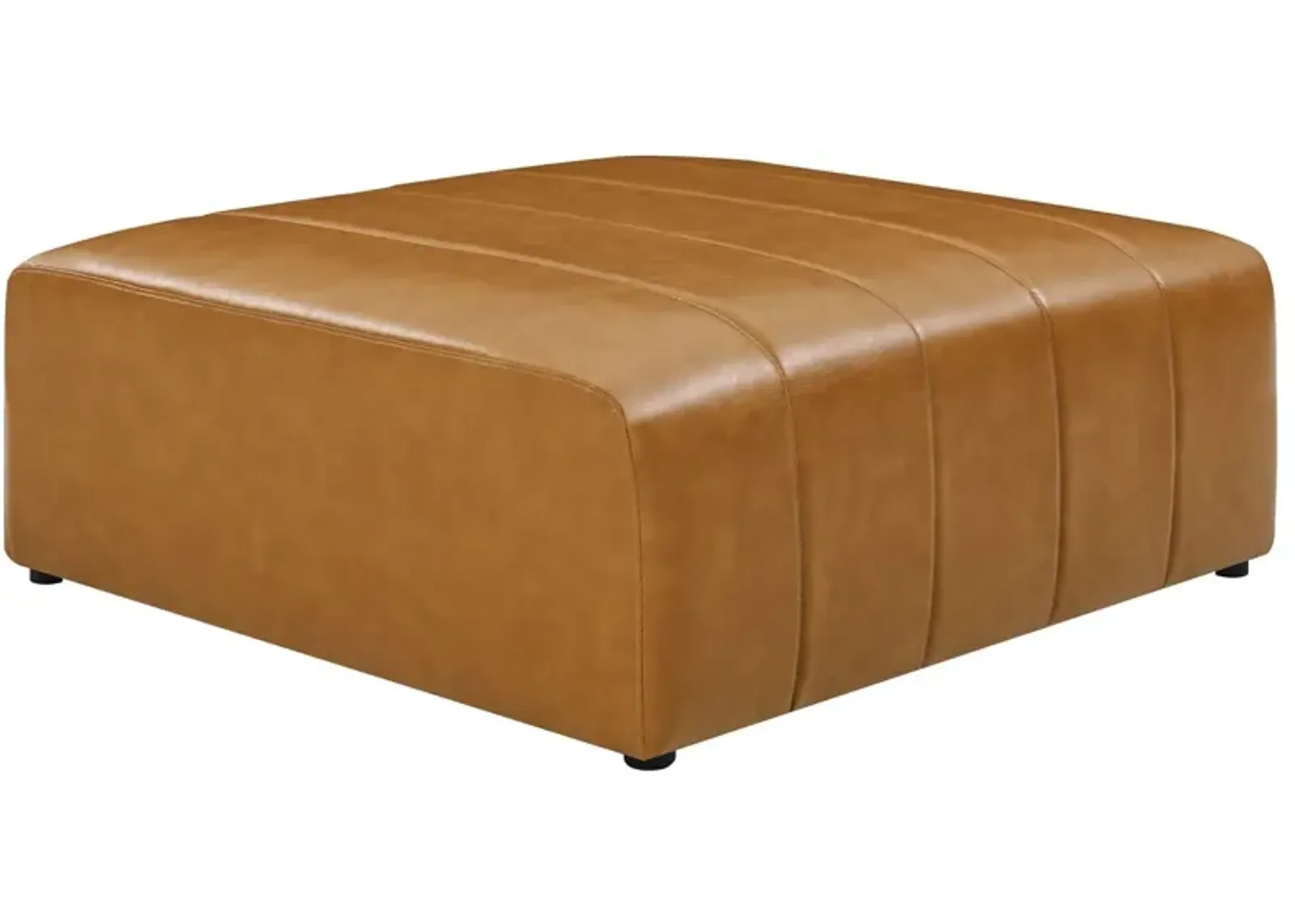 Bartlett Vegan Leather Ottoman Brown EEI-4401-TAN