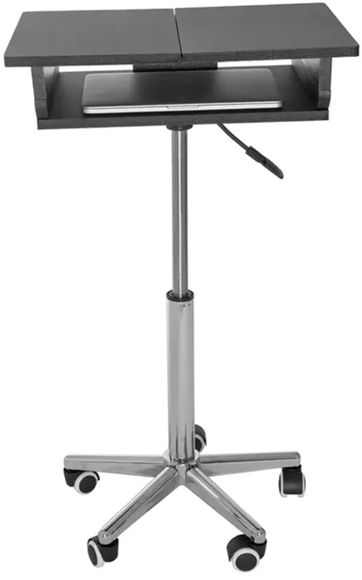 Folding Table Laptop Cart, Graphite