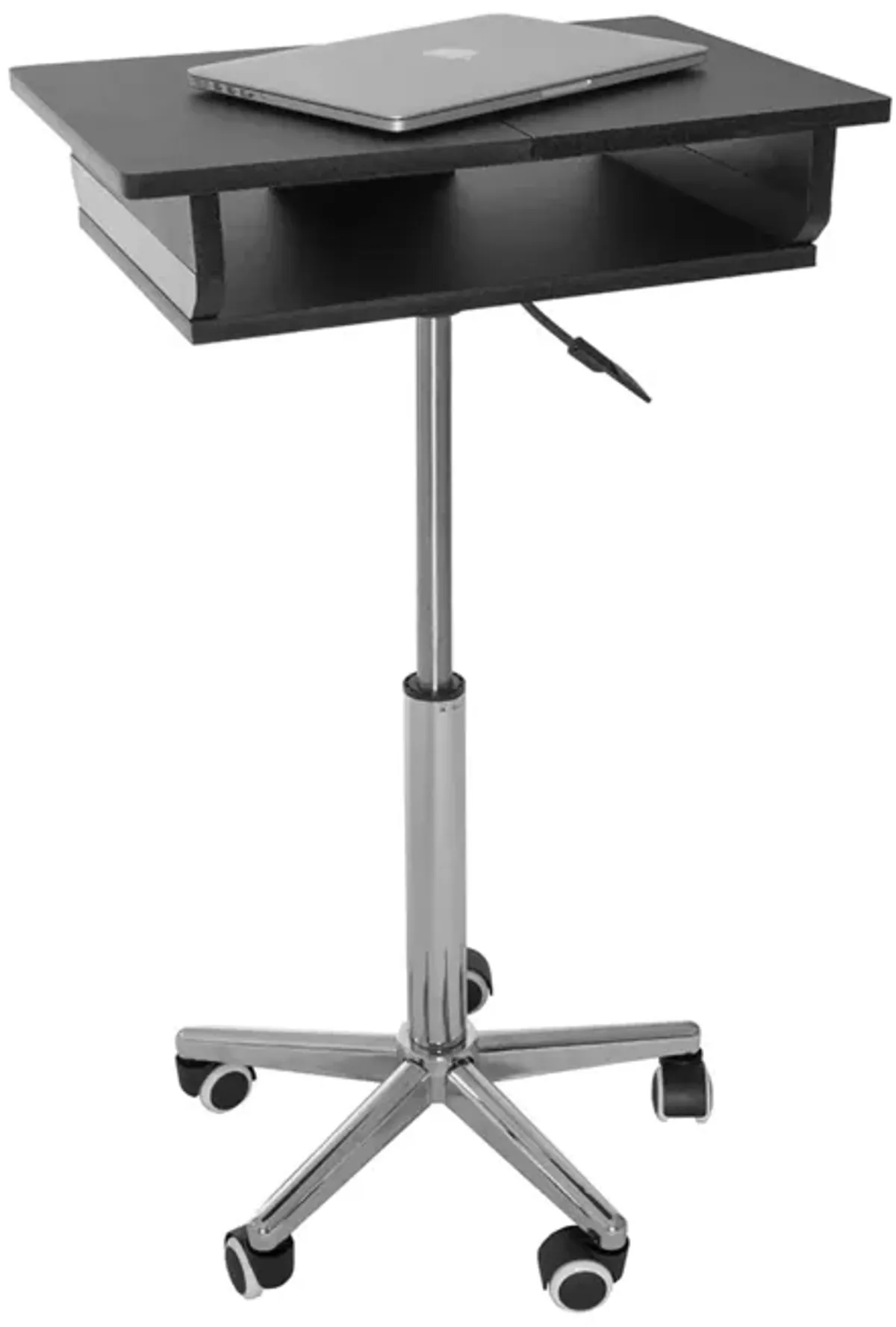 Folding Table Laptop Cart, Graphite