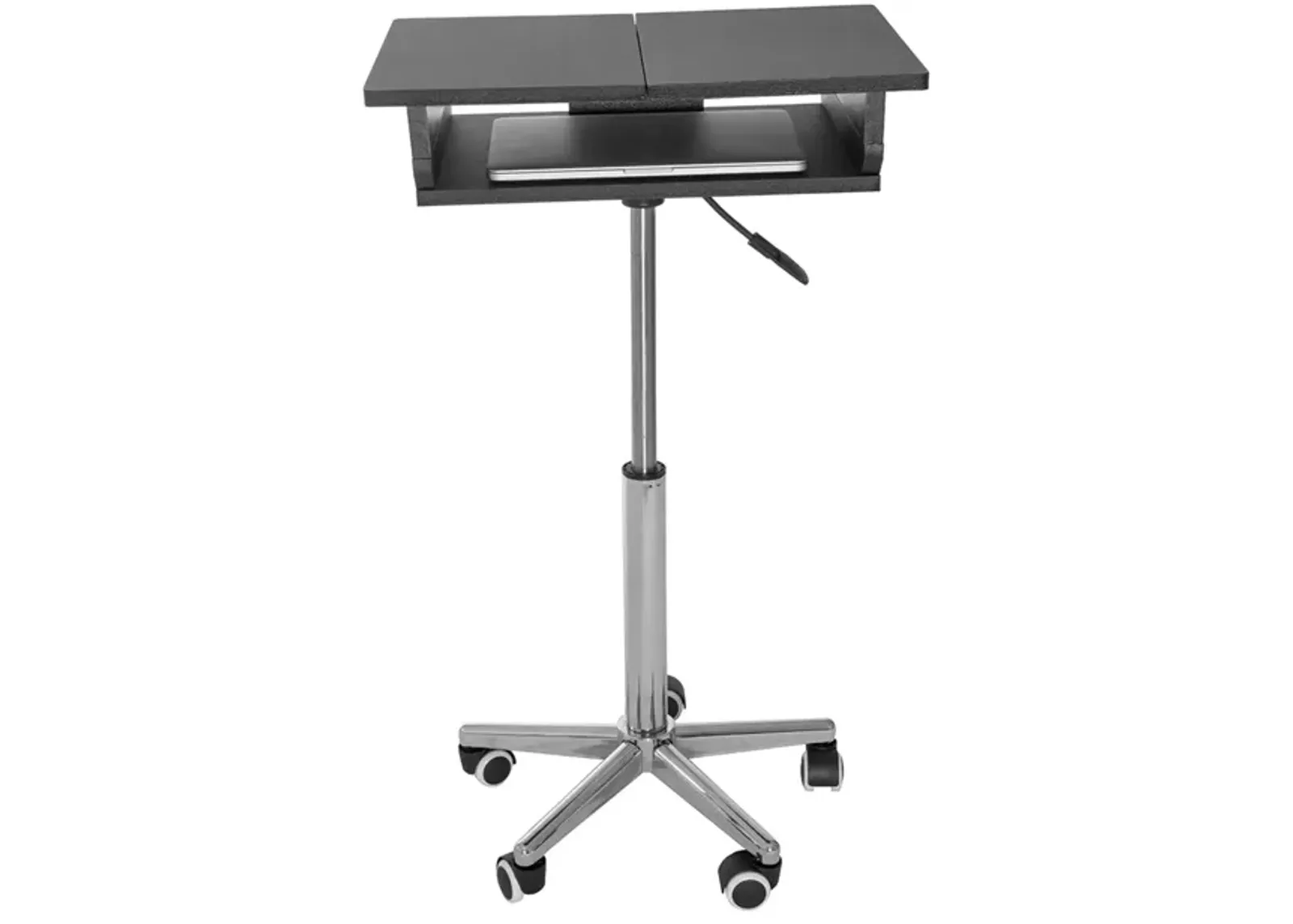 Folding Table Laptop Cart, Graphite