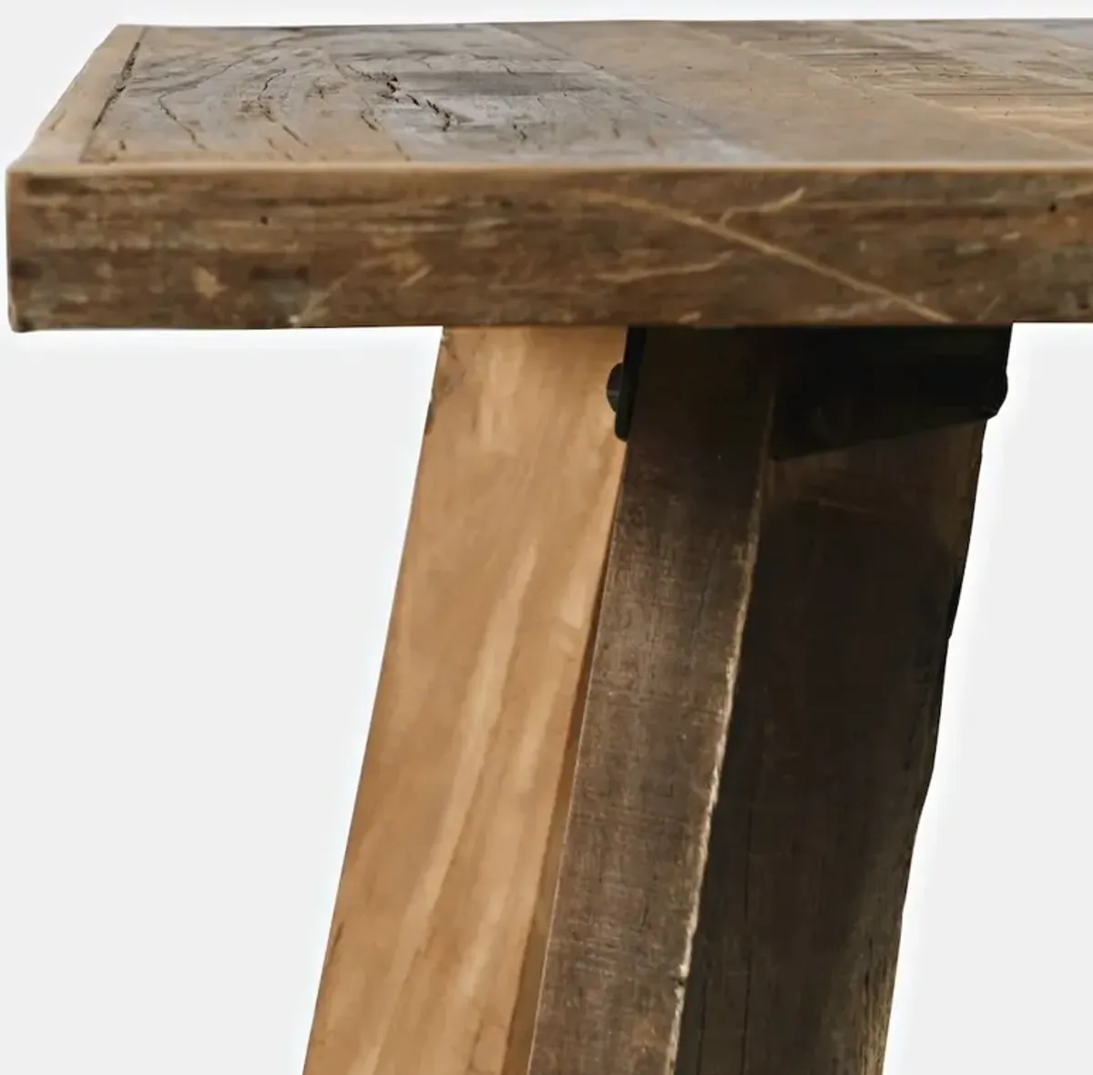 Jofran Reclamation 42 Rustic Reclaimed Solid Wood Square Counter Height Dining Table