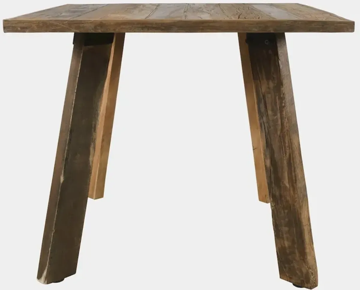 Jofran Reclamation 42 Rustic Reclaimed Solid Wood Square Counter Height Dining Table