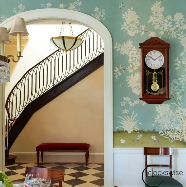Clockswise Vintage Grandfather-Style Wall Clock