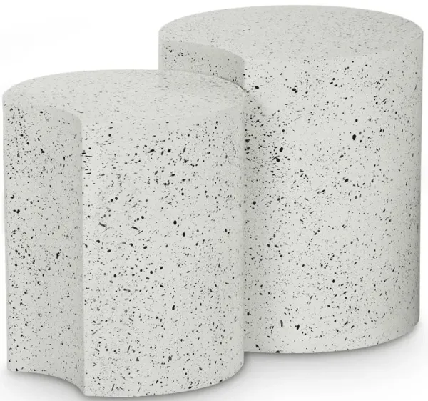 Meridian Furniture Dimple White End Table