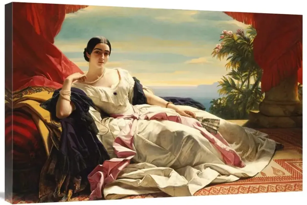Portrait of Leonilla, Princess of Sayn-Wittgenstein-Sayn-Canvas Art-36x24