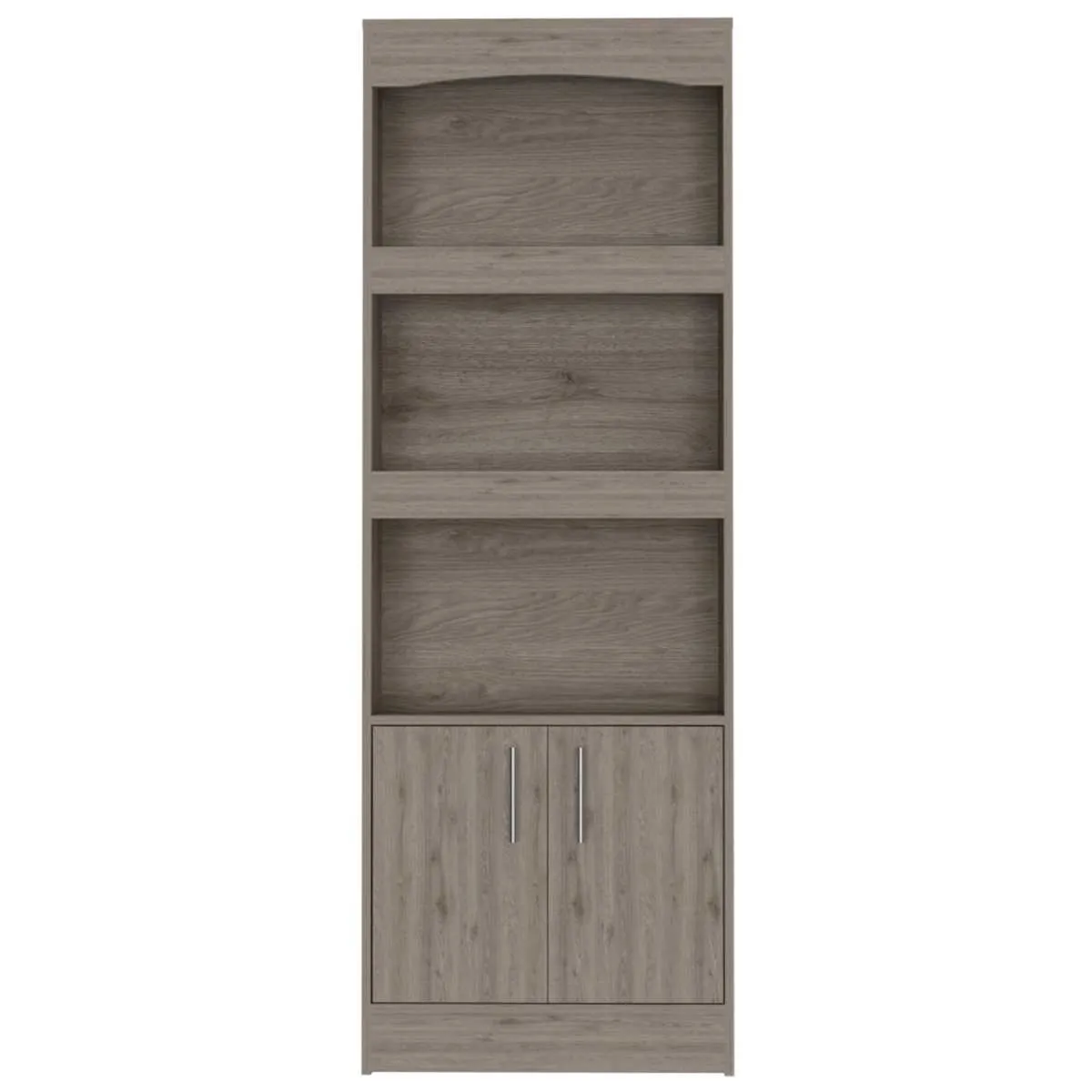 Shell Beach 1-Drawer 3-Shelf Bookcase Light Grey