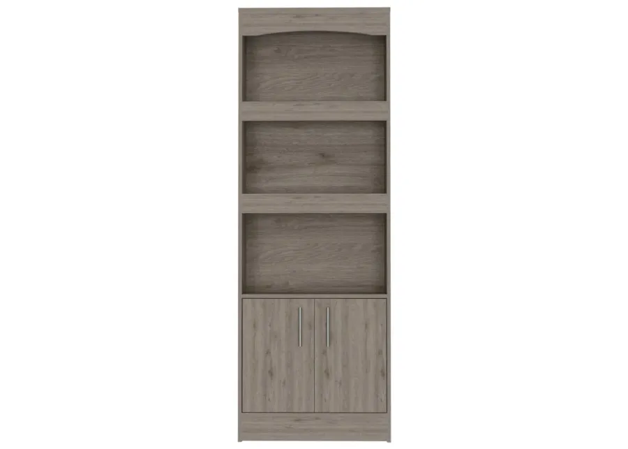 Shell Beach 1-Drawer 3-Shelf Bookcase Light Grey