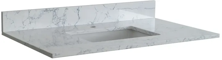 Carrara Jade Marble Vanity Top with Sink