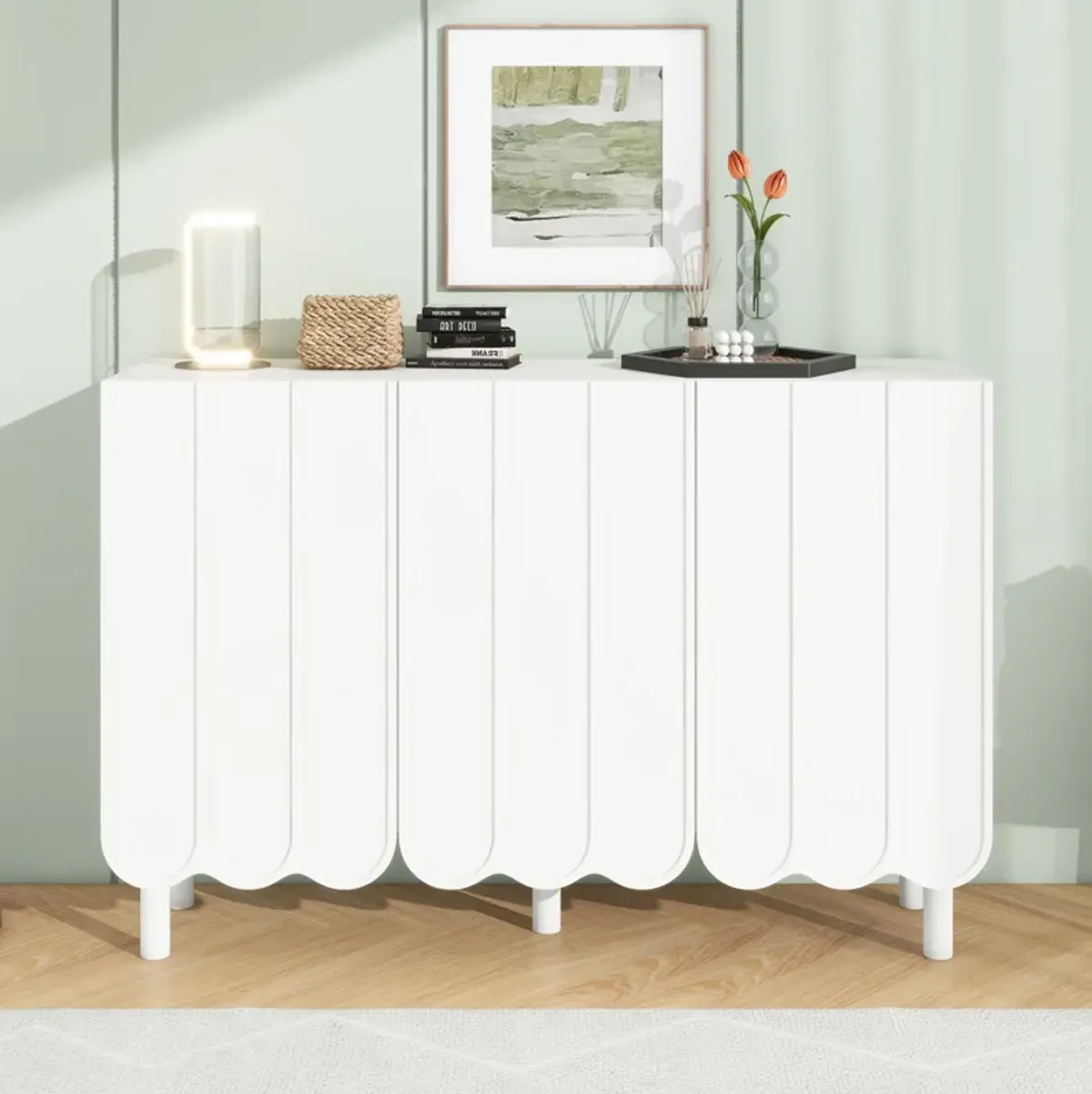 Merax Minimalist Sideboard Shoe Storage Cabinet