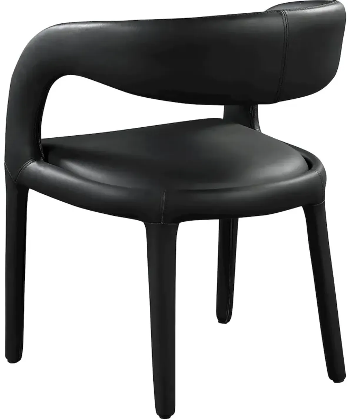 Meridian Furniture Sylvester Black Vegan Leather Dining Chair