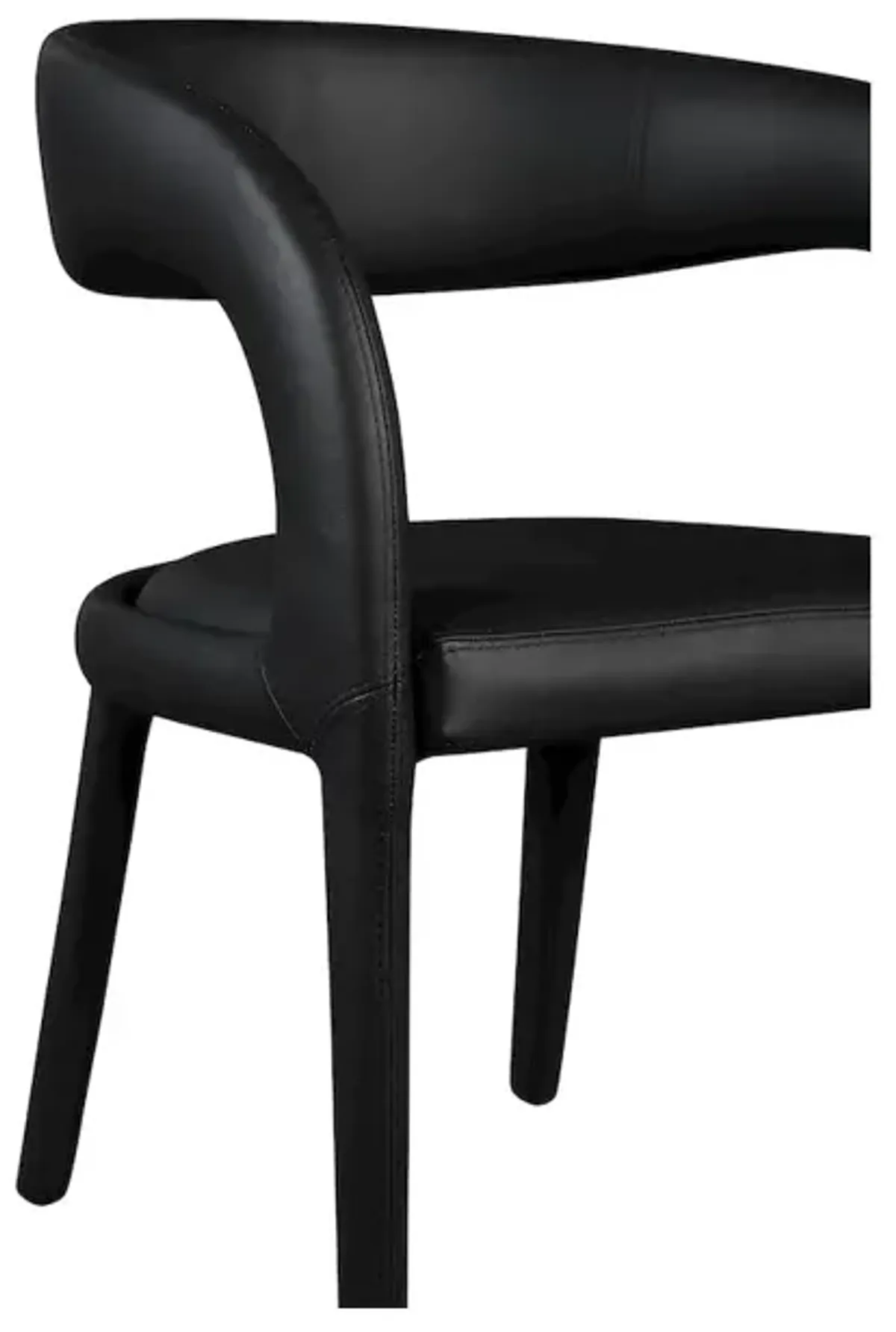 Meridian Furniture Sylvester Black Vegan Leather Dining Chair