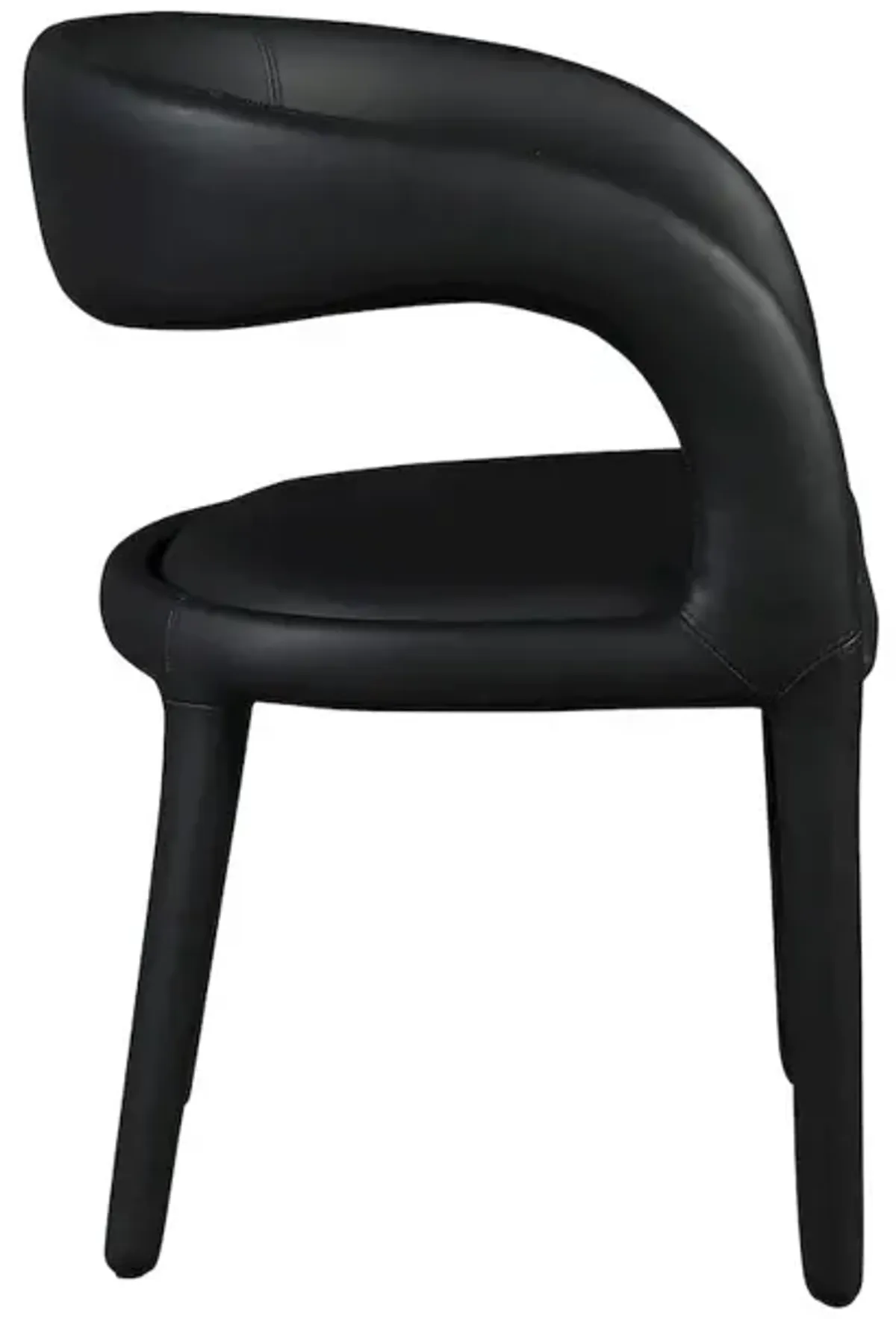 Meridian Furniture Sylvester Black Vegan Leather Dining Chair