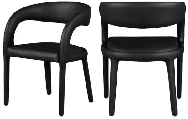 Meridian Furniture Sylvester Black Vegan Leather Dining Chair