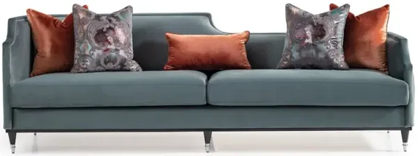 Michael Amini La Francaise Mansion Sofa - Azure/Black